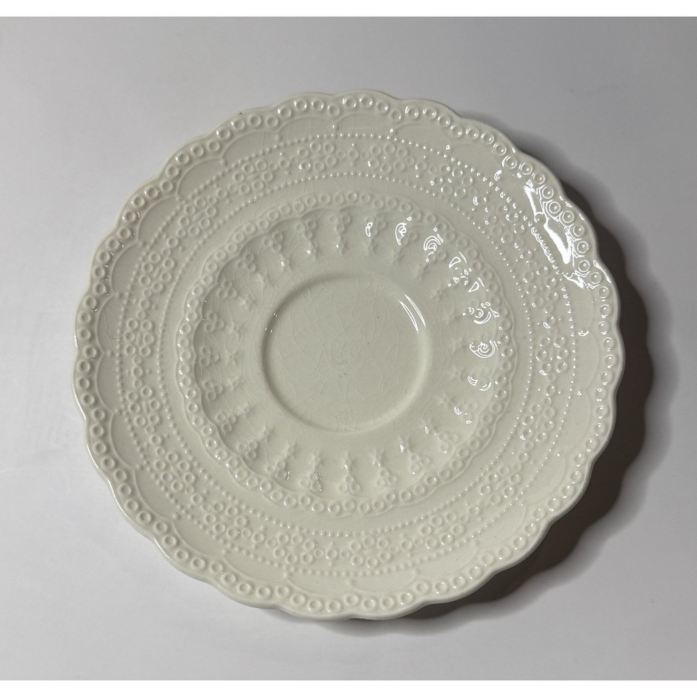 Spode's Jewel Copeland 8‑Pc Tea Cup & Saucer Set England Vintage Embossed - Picture 5 of 6